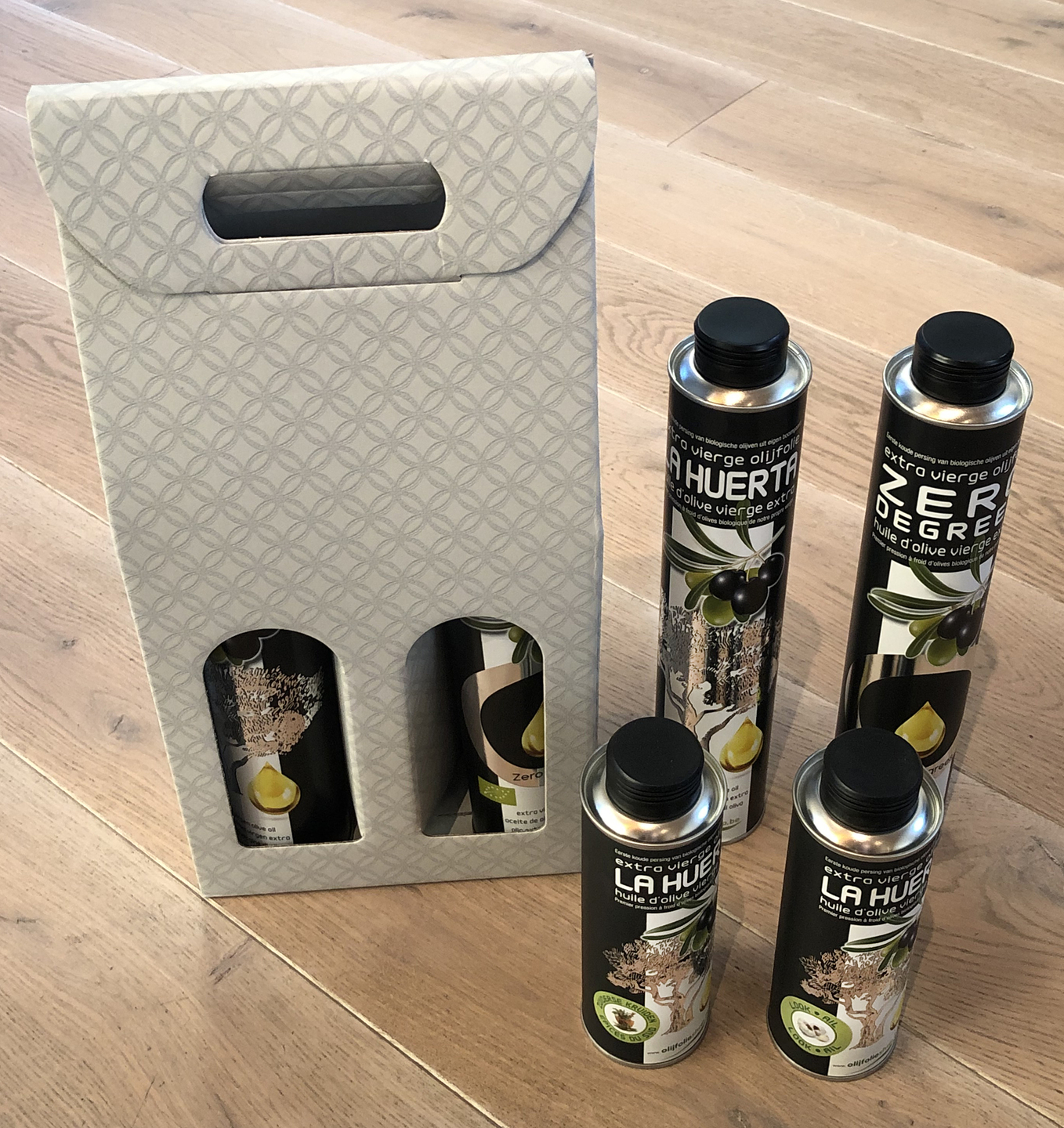 pakket olijfolie EVOO + gearomatiseerde olijfolie (4)